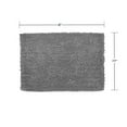 thumbnail image 4 of Home Weavers Fantasia Collection 100% Cotton Bathroom Rugs Set, Machine Washable Rug, Extra Soft & Water Absorbent bath Rug, Kitchen Mat, Bath Rug, Bath Floor Mat Non Slip, 24"x40" Rectangle, Gray, 4 of 5
