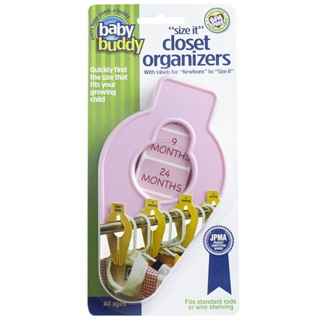 Baby Buddy Size-It Closet Organizers, 5-Count (Best Baby Closet Organizer)