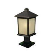 Holbrook Olde Rubbed Bronze Outdoor Post Light