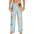 thumbnail image 2 of Kdxio Cute Gnome Bee Collects Honey Print Men's Sleep Pajama Pant Lounge Pants with Pockets, 2 of 8