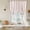Creamy White, variant on Navy Blue Striped Tie Up Curtains for Windows, Adjustable Balloon Window Shades, Modern Vertical Stripes Minimalist Kitchen Window Treatments Adjustable Roll Up Curtain for Basement/Nursery 52"x45"