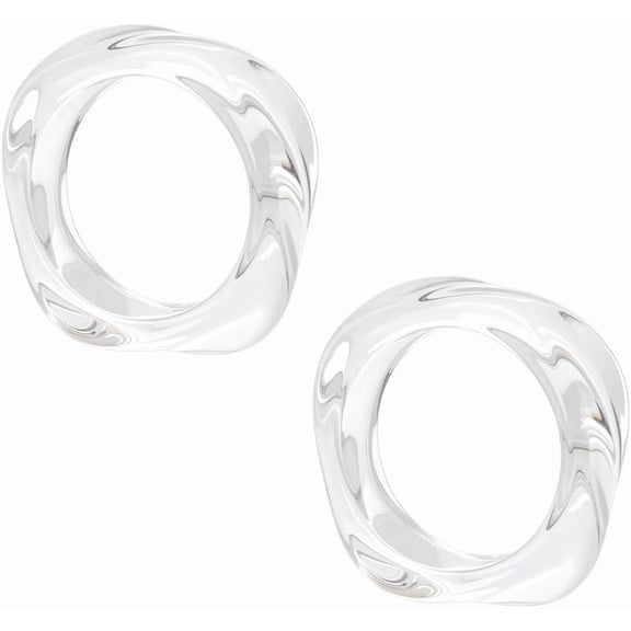 Acrylic Resin Bangle Retro Wide Geometric Bracelets Fashion Wrap Bracelets Colorful Irregular Wrists Bracelet Transparent Square Bracelet for Women Clear