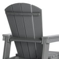 thumbnail image 4 of WestinTrends Malibu Kids Outdoor HDPE Adirondack Plastic Patio Chair, Gray, 4 of 16