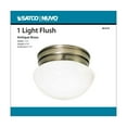 thumbnail image 5 of 60/6114-Nuvo Lighting-Fawn-1 Light Small Mushroom Flush Mount-15 Inches Wide by 8.75 Inches High-Antique Brass Finish, 5 of 7