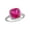 Created Pink Sapphire, variant on Women's Created Sapphire Sterling Silver Ring
