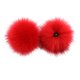 thumbnail image 1 of Bola de pompones Minnieouse Rojo para guantes y bolsos, 1 of 1