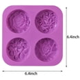 thumbnail image 4 of Moldes de Silicona para Jabón de Flores, Molde de Jabón Casero, Muffin, Pudín, Gelatina, Y Tarta de Queso (2 Pieza), 4 of 5