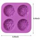 thumbnail image 4 of Moldes de Silicona para Jabón de Flores, Molde de Jabón Casero, Muffin, Pudín, Gelatina, Y Tarta de Queso (2 Pieza), 4 of 5