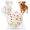 White, variant on Inadays Interactive Dog Toys Dog Balls Automatic Moving Bouncing Rotating Durable Dog Toys to Keep Them Busy E-TPU Material Waterproof Vibrating Dog Ball for Small Medium Large Dogs
