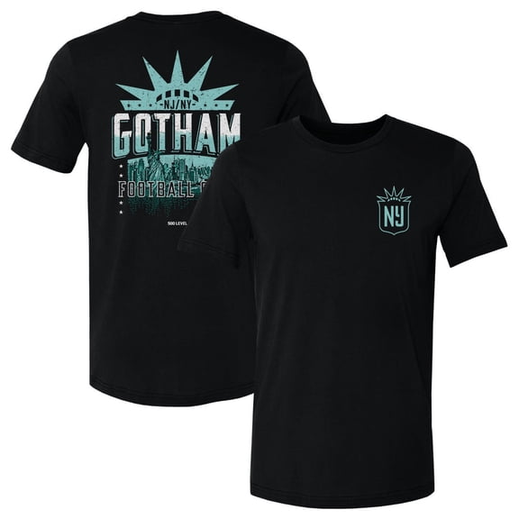 Men's 500 Level Black NJ/NY Gotham FC Hometown Graphics T-Shirt