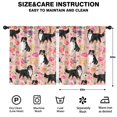 thumbnail image 2 of Blackout Kids Curtains,Bernese Mountain Dogs with Flowers Childrens Insulated Curtains Set Of 2,Bedroom Essentials,Toddler Room Decor 52x63in(132x160cm), 2 of 4