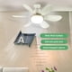thumbnail image 2 of Luz de ventilador LED Control remoto multicolor regulable hogar habitación de niños, 2 of 7
