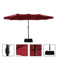 thumbnail image 5 of Boyel Living 15ft Double-Sided Patio Market Umbrella Large Outdoor Table Umbrella(Red), 5 of 7