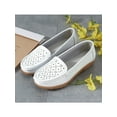 thumbnail image 4 of Avamo Chaussures Bateau pour Femmes Mocassins à Tige Basse à Bout Rond Mocassins Légers à Semelles Compensées Marche Blanc 5.5, 4 of 8