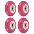 thumbnail image 1 of Unique Bargains Roues de Patin en Ligne avec Roulements 82A Remplacement de Patin, Rose Lot de 4, 1 of 5