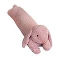 thumbnail image 4 of Peluche de animal largo, juguete de peluche de dibujos animados, juguete para abrazar, animal de peluche con cuello y cuerpo Conejo púrpura, 4 of 9