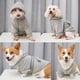 thumbnail image 3 of Xiao Hua Albornoz para perro, toalla de baño de microfibra de secado rápido, absorbente y con capucha, color blanco, para cachorros, perros pequeños, medianos y grandes, gatos (L, gris), 3 of 5