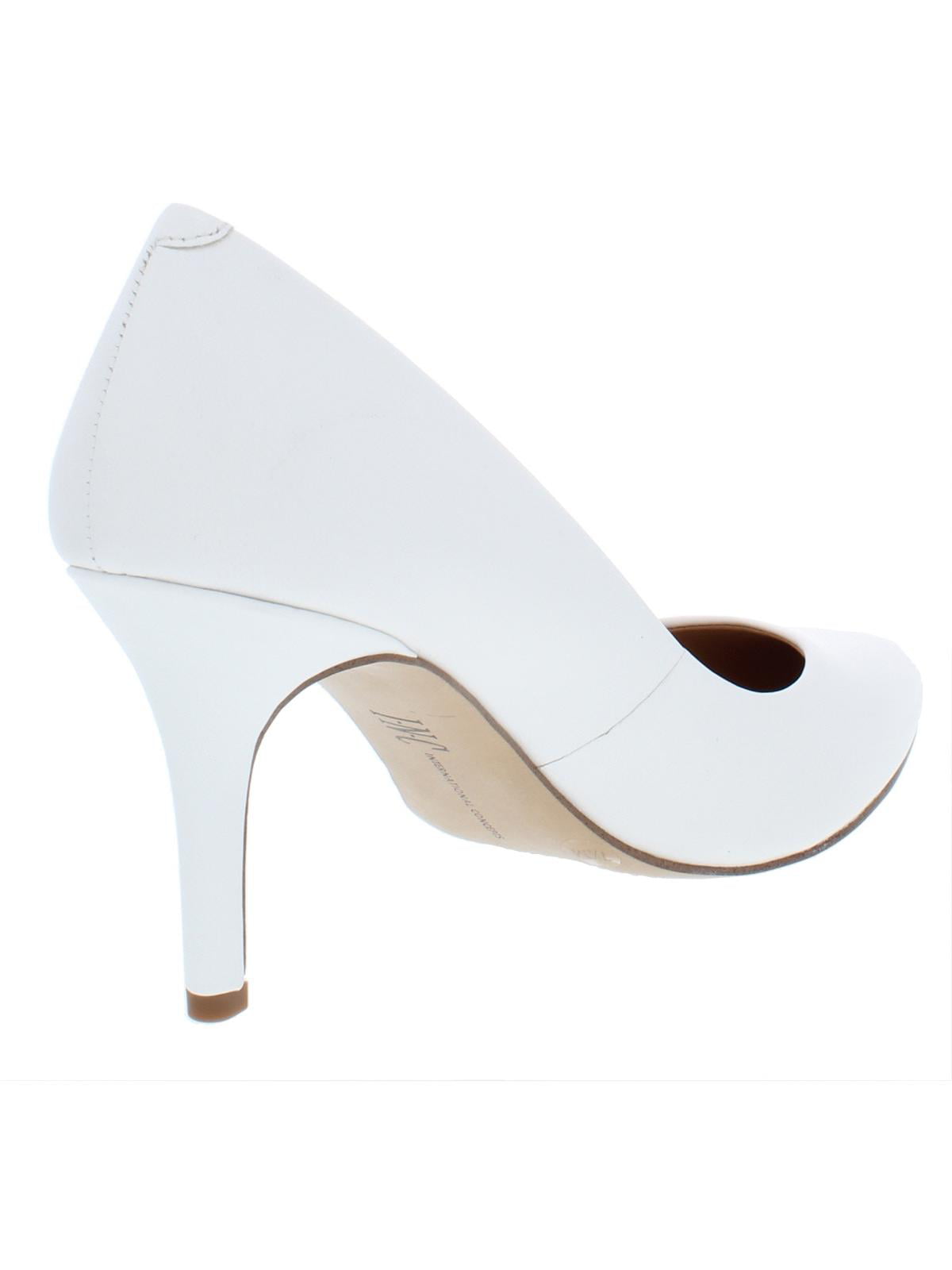 Women White Textured Block Heels – Inc5 Shoes