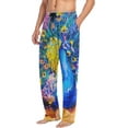 thumbnail image 5 of FREEAMG Racoons Family Pattern Men's Pajama Pants Sleepwear Lounge Pajama Bottoms, 5 of 7