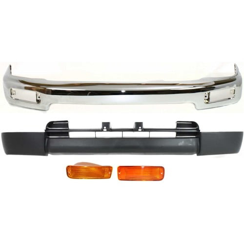 Bumper Kit For 1996-1998 Toyota 4Runner Base SR5 Chrome Steel Front
