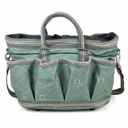 Jeffers Poplar Head Grooming Bag  Horse Grooming Organizer Tote with Pockets for Brushes  Tools  Clippers  Shampoo  Detangler  Stable Barn Kit Carrier for Horses  Pets  Spruce Stirrup Irons