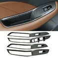 thumbnail image 4 of Pegatinas para interruptores de ventanas BuyWeek 4 piezas/juego Color fibra de carbono, 4 of 9