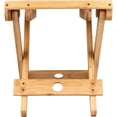 thumbnail image 5 of Natural Bamboo Wood Folding Stool, Stable &amp; Durable Shower Foot Rest For Indoor &amp; Outdoor Use, Compact And Foldable Design For Space Saving, 5 of 5
