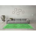 thumbnail image 3 of Ahgly Company Indoor Rectangle Abstract Emerald Green Modern Area Rugs, 2' x 5', 3 of 4
