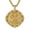 C, variant on St. Michael Necklace for Men Women, 14K Gold Plated Zircon Medal, Patron Saint of Protection, Catholic Amulet Gift