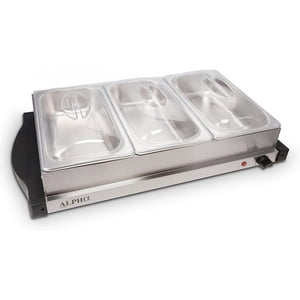 Alpha Living Electric Food Warmer, 3-Tray