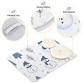thumbnail image 3 of Yayeee Dish Drying Mat for Kitchen Counter 18"x24" Microfiber Absorbent Pad, Cartoon Snowmen, 3 of 7