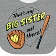 thumbnail image 4 of Inktastic That's My Big Sister out There Softball Boys or Girls Baby Bib, 4 of 4