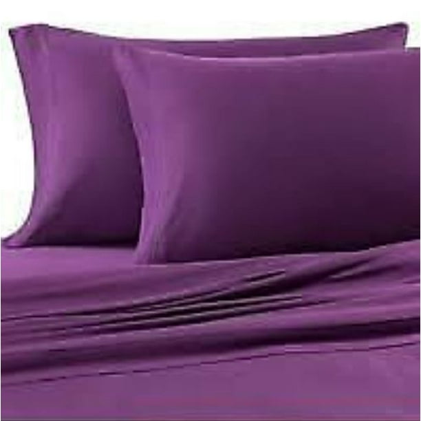 Pure Beech Jersey Knit Modal Twin Sheet Set in Purple