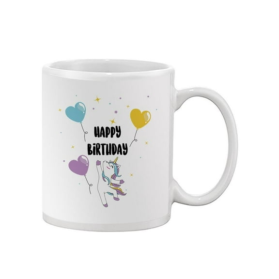 A Happy Birthday Unicorn Mug - SPIdeals Designs,