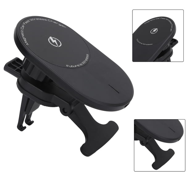 Cargador De Coche Inalámbrico Magnético De 15W, Cargador Inalámbrico De Sujeción Automático De Carga Rápida Para Coche