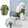thumbnail image 5 of Chaqueta de invierno para perros con arnés Ropa de abrigo para perros Impermeable-azul marino-M brillar  Electrónica, 5 of 5