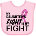 thumbnail image 3 of Inktastic My Daughters Fight is my Fight- breast cancer awareness Boys or Girls Baby Bib, 3 of 4