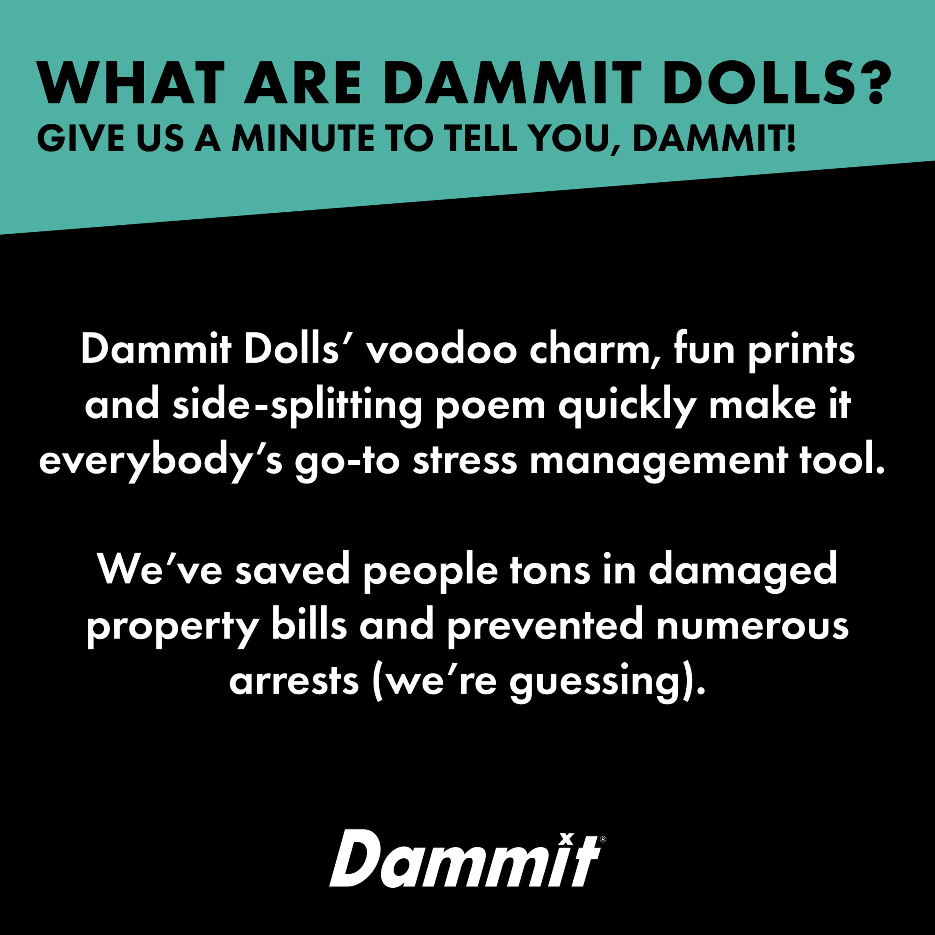 Dammit Doll - Limited Edition - Dammit Santa Grinch - Stress Relief, Gag Gift