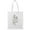 White, variant on Smartprints Safflower Sketch Tote Bag - Image by Shutterstock, One Size Cotton Canvas Tote Bag