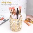 thumbnail image 5 of Pinsel Aufbewahrung Aus Kristall, maquillaje Pinselhalter Stiftbehlter Brstenhalter Kosmetik Organizador Escritorio-decoración (oro) Hy, 5 of 5