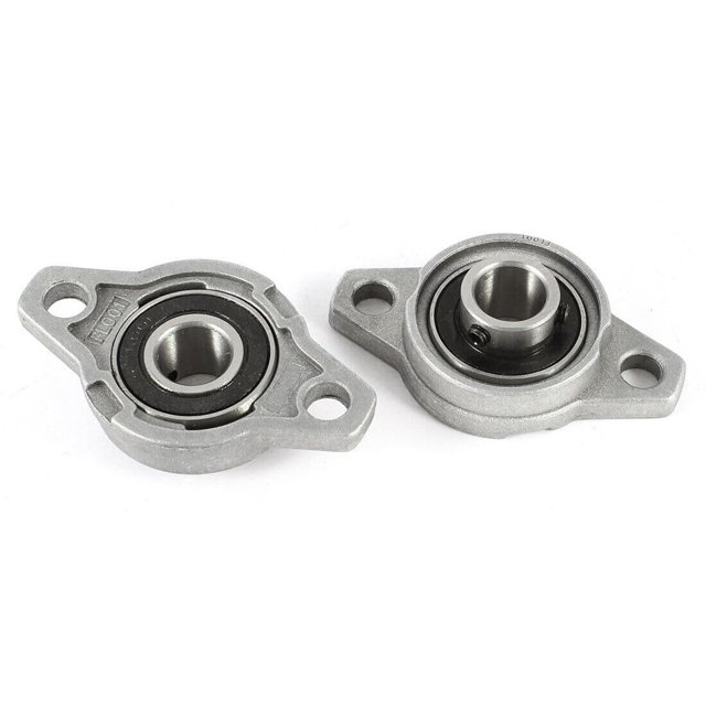 2 Pcs KFL001 Support d'Arbre 12mm en Alliage de Zinc-Aluminium, Facile à Utiliser