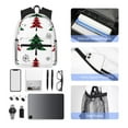 thumbnail image 4 of Yield Buffalo Plaid Christmas Trees Print Backpack for Women Men, Lightweight Casual Travel Daypack, Classic Basic College Backpack, Middle School Bag, 4 of 5
