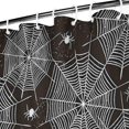 thumbnail image 3 of Spider Web and Spiders Halloween Pattern Shower Curtain 36"x72" ,Bathroom Decorative Shower Curtains Set with 12 Hooks,Modern Waterproof Washable Shower Curtain, 3 of 6