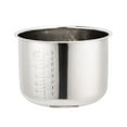 thumbnail image 1 of Dienrx Stainless Steel Pressure Cooker Liner, Rice Cooker Inner Container Cookware Reusable Practical Cooking Pot Parts Inner Pot Kitchen Gadgets for Restaurant Kitchen 6L, 1 of 4