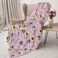 thumbnail image 3 of Sigee Different Avocados for Flannel Blanket - Ultra-Soft, Warm and Cozy, Perfect for Couch, Bed, or Travel-40"x30", 3 of 6