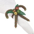 thumbnail image 3 of Saro Lifestyle Candy Cane Napkin Ring (Set of 4), 3 of 5