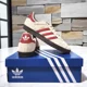 thumbnail image 3 of Ad-id-as Gazelle Originals Suede Trainer Sand Strata Scarlet JH5393 Men's Size, 3 of 6