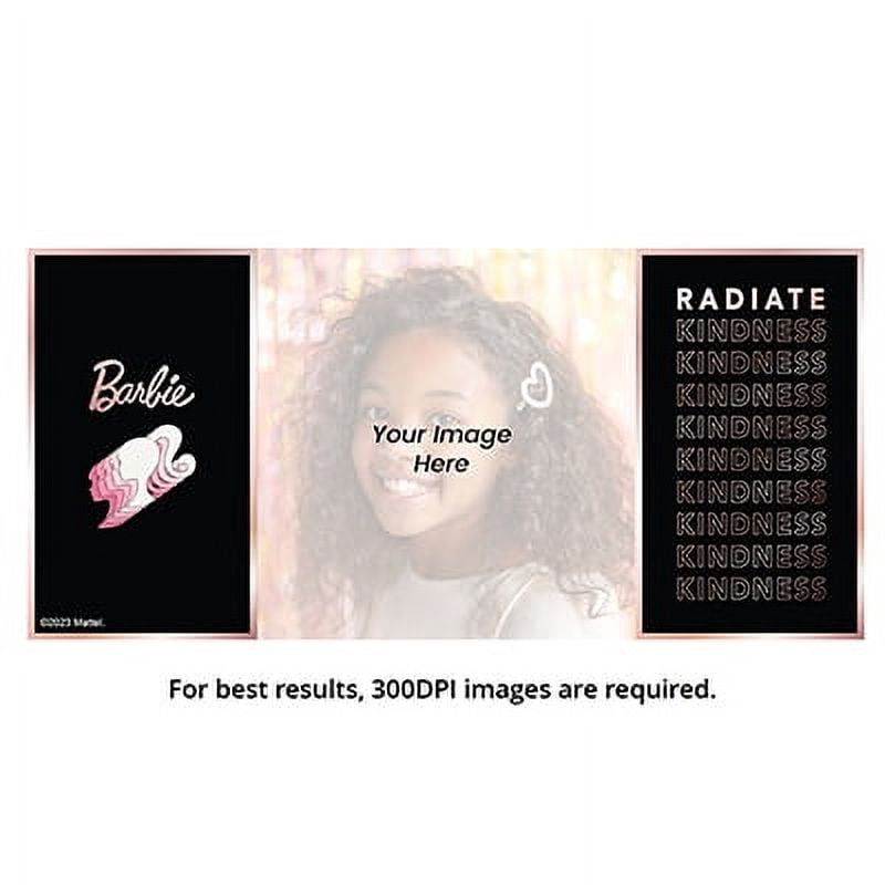 Personalized Photo 15 oz Pink Barbie Mug, Radiate Kindness,