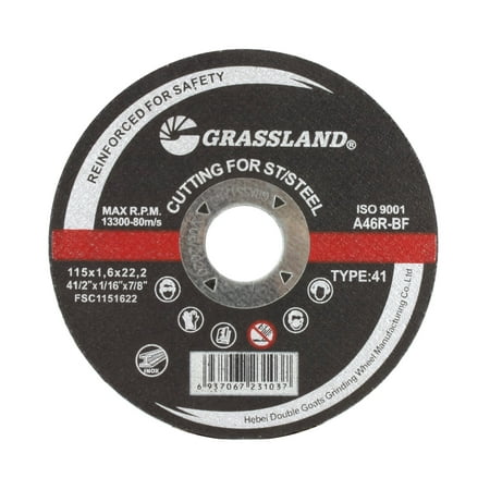 

Cutting Disc Stainless Steel Freehand Cut-off wheel - 4-1/2 x 1/16 x 7/8 - T41 - (10 PACK)