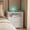 White, variant on Mintazer Nightstand with Voice-Controlled LED Light & Charging Station, Bedside Table with 2 Drawer Open Shelf for Bedroom, White